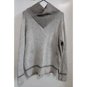 TRUTH SUBSTANCE & COMMON SENSE Grey & Brown Pullover; SIZE L  Used